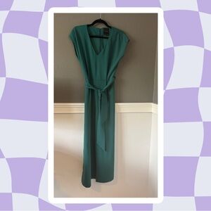 Elegant Dark Green Jumpsuit - Alex Marie
